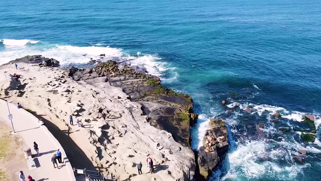 拉霍亚湾海滩视频素材