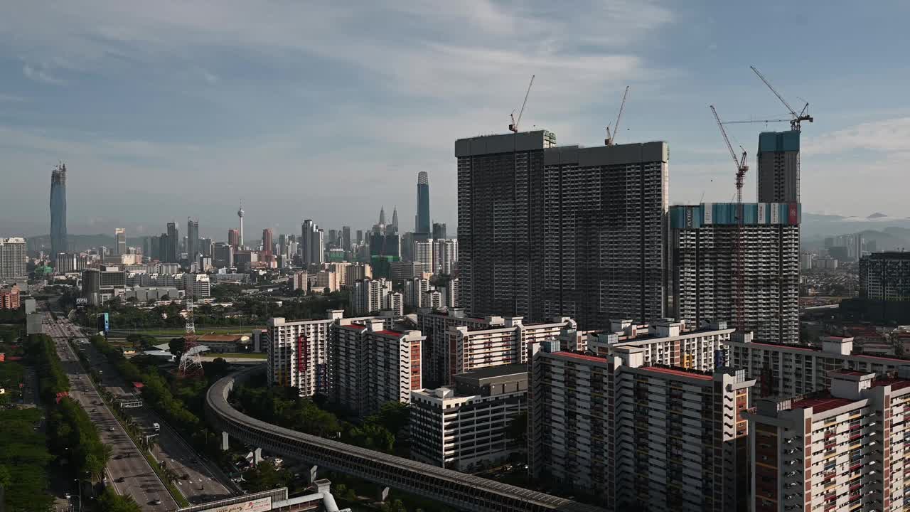 吉隆坡的城市天际线视频素材