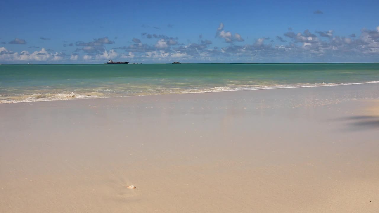 安提瓜和巴布达岛的海滩，西印度群岛在加勒比海视频素材