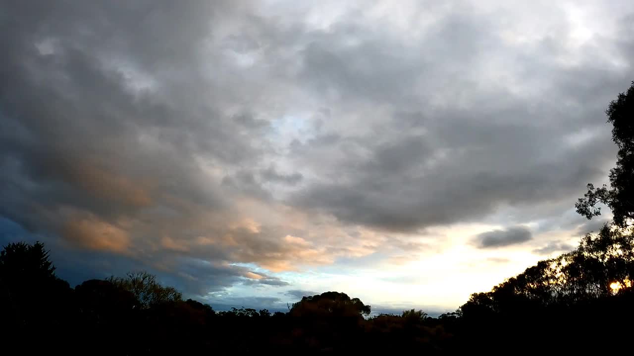 雨云滚滚而来视频素材