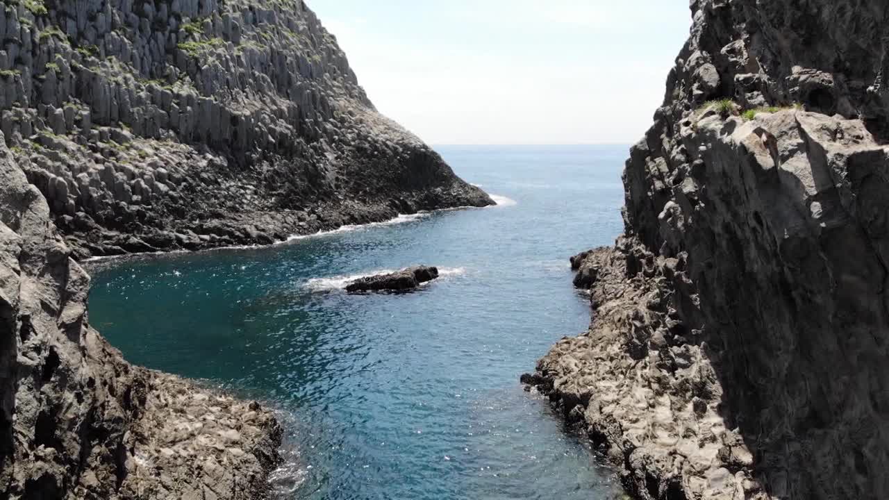 海景/韩国济州岛西归浦市视频素材