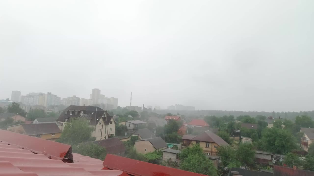 降雨和风暴视频素材