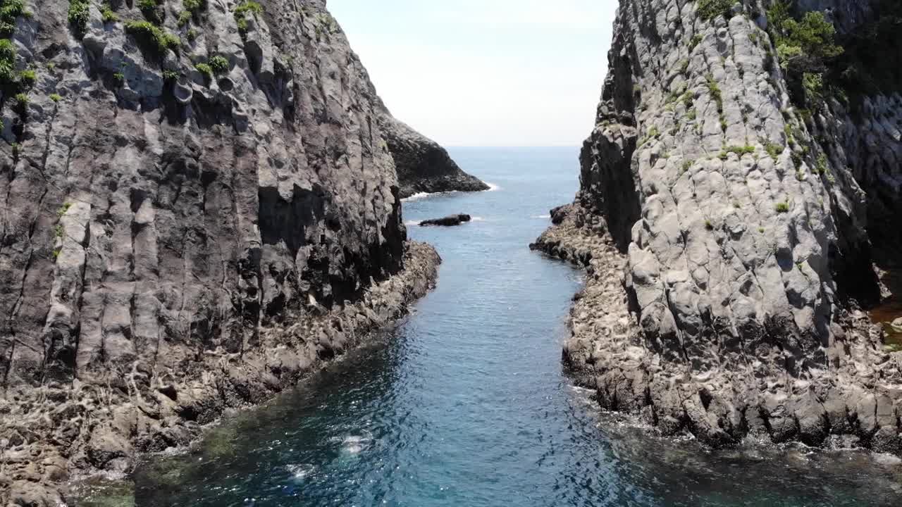 海景/韩国济州岛西归浦市视频素材