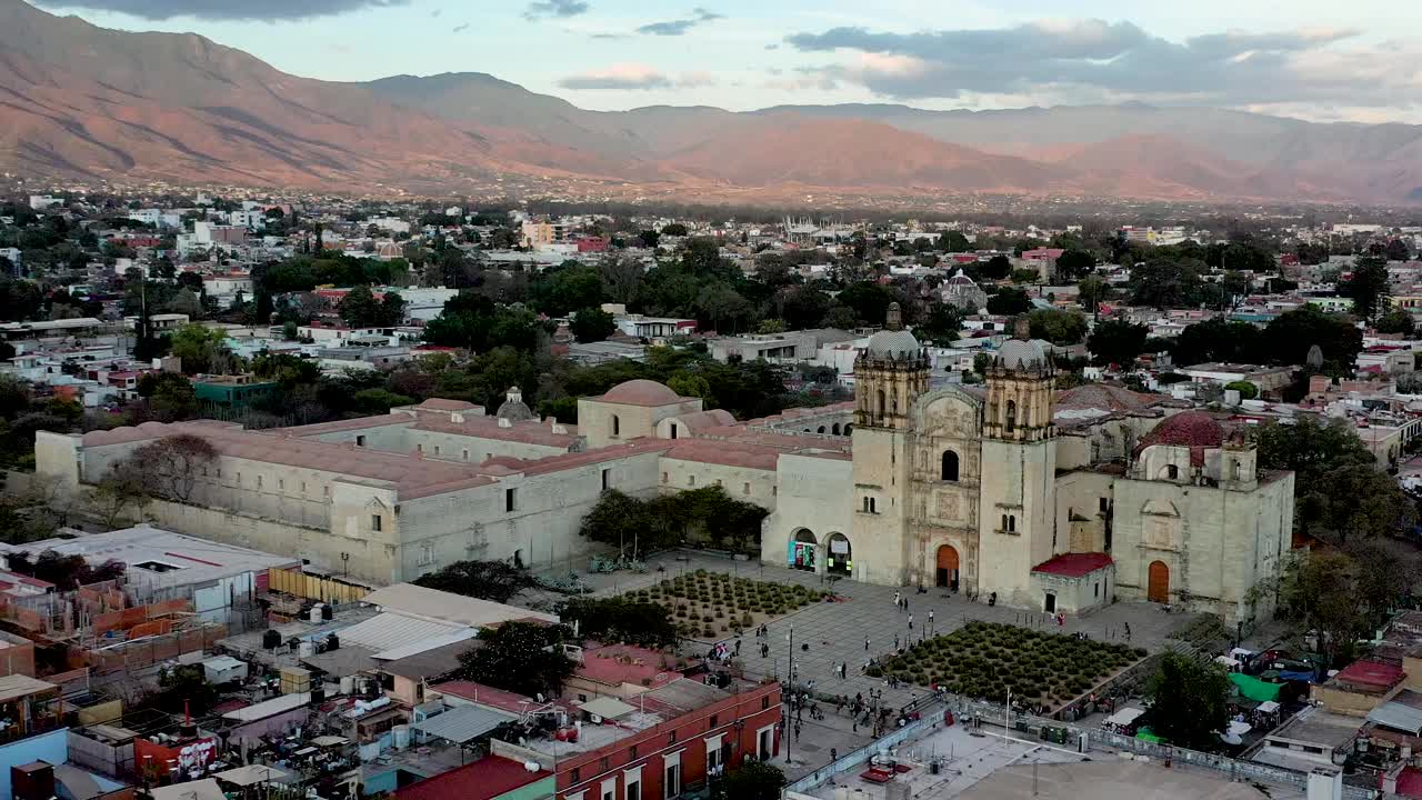 Santo Domingo de Guzmán 教堂 - 墨西哥瓦哈卡视频素材