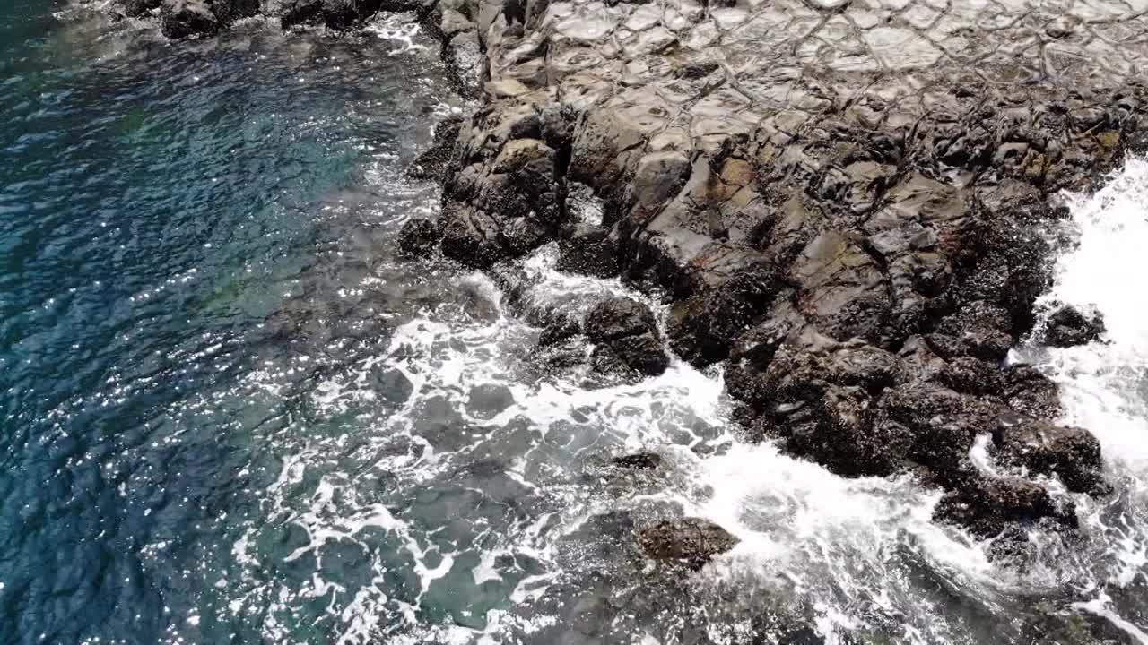 海景/韩国济州岛西归浦市视频素材