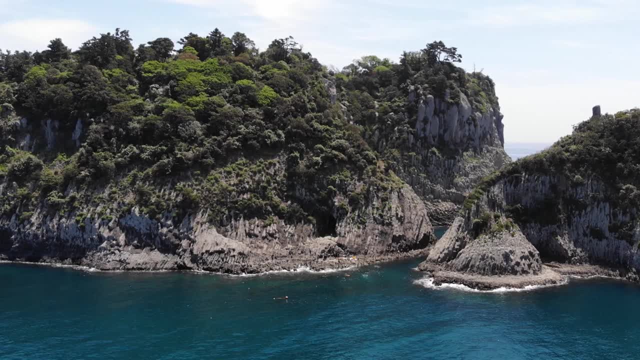 海景/韩国济州岛西归浦市视频素材