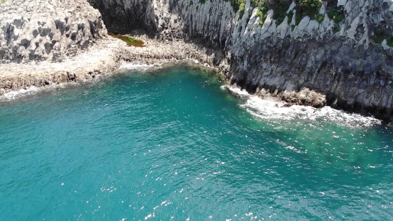 海景/韩国济州岛西归浦市视频素材