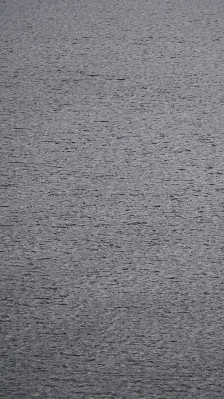 雨天的波浪和雨滴的精细图案视频素材