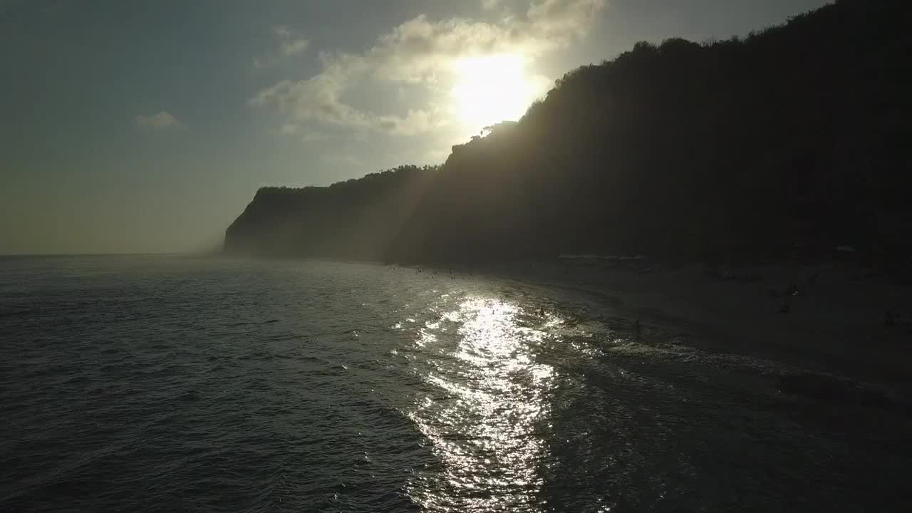 海滩/巴厘岛，印度尼西亚视频素材