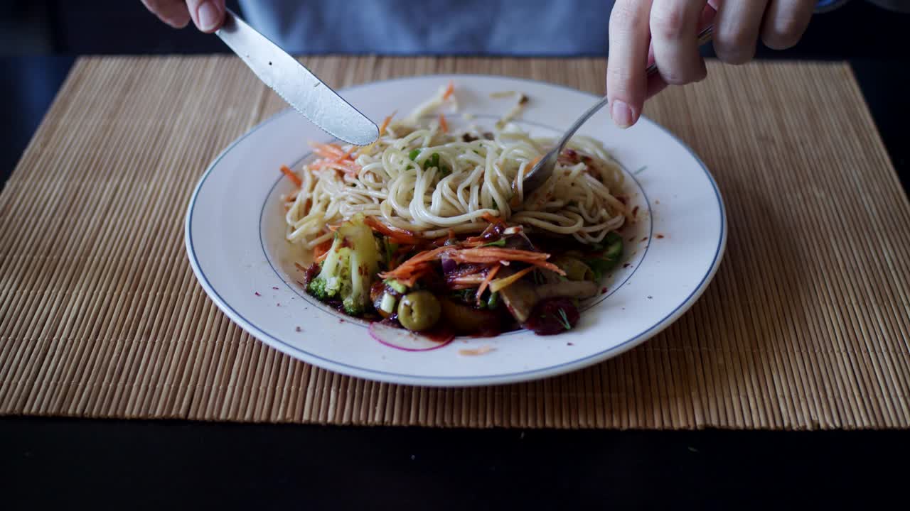 有营养的素食午餐视频素材