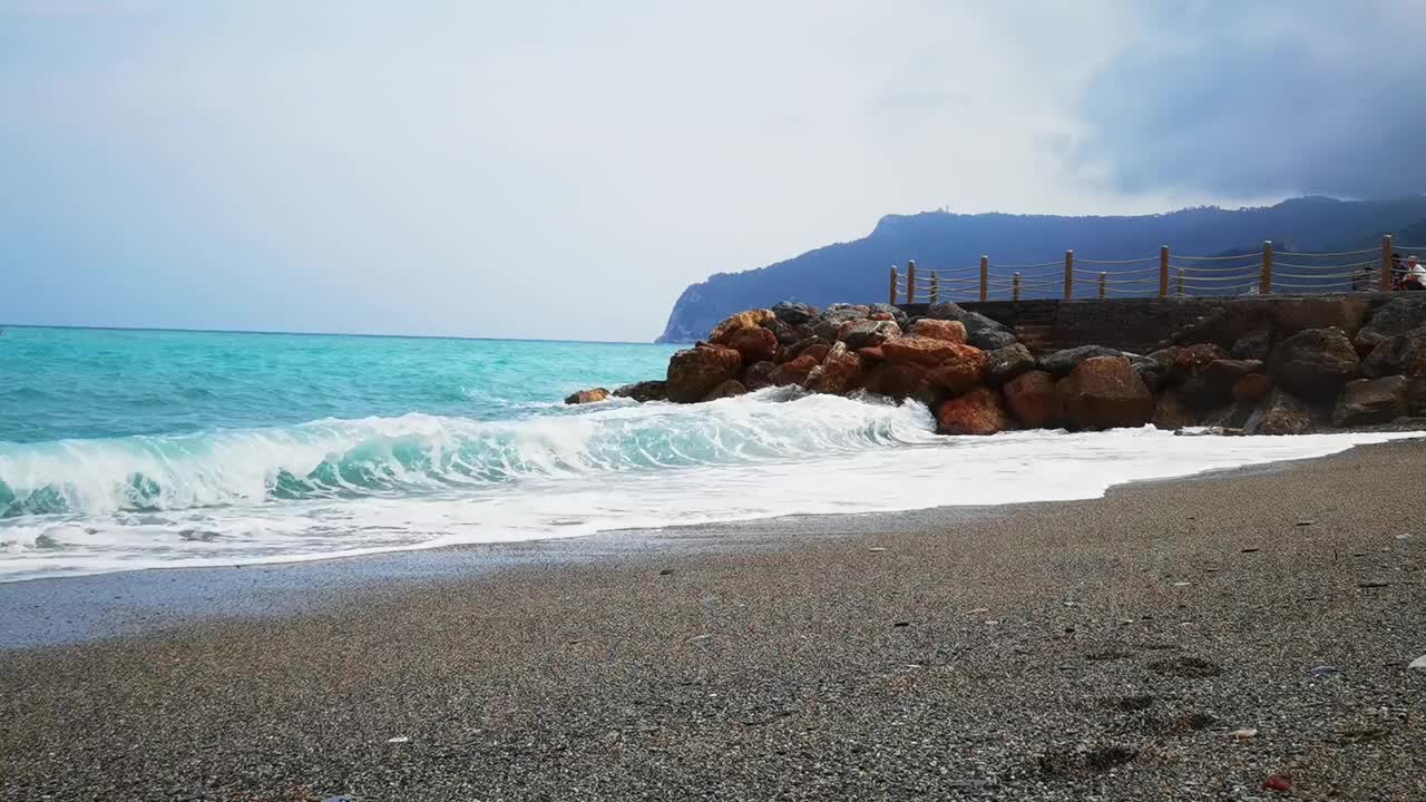 风暴海浪的视频视频素材