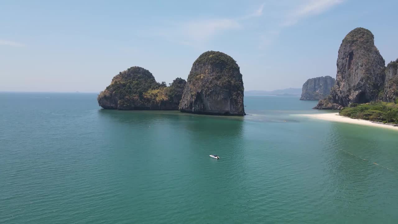 泰国南部的莱莱海滩视频素材