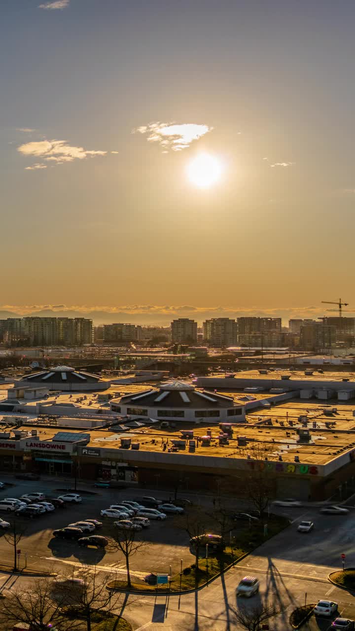 夜间停车场视频素材