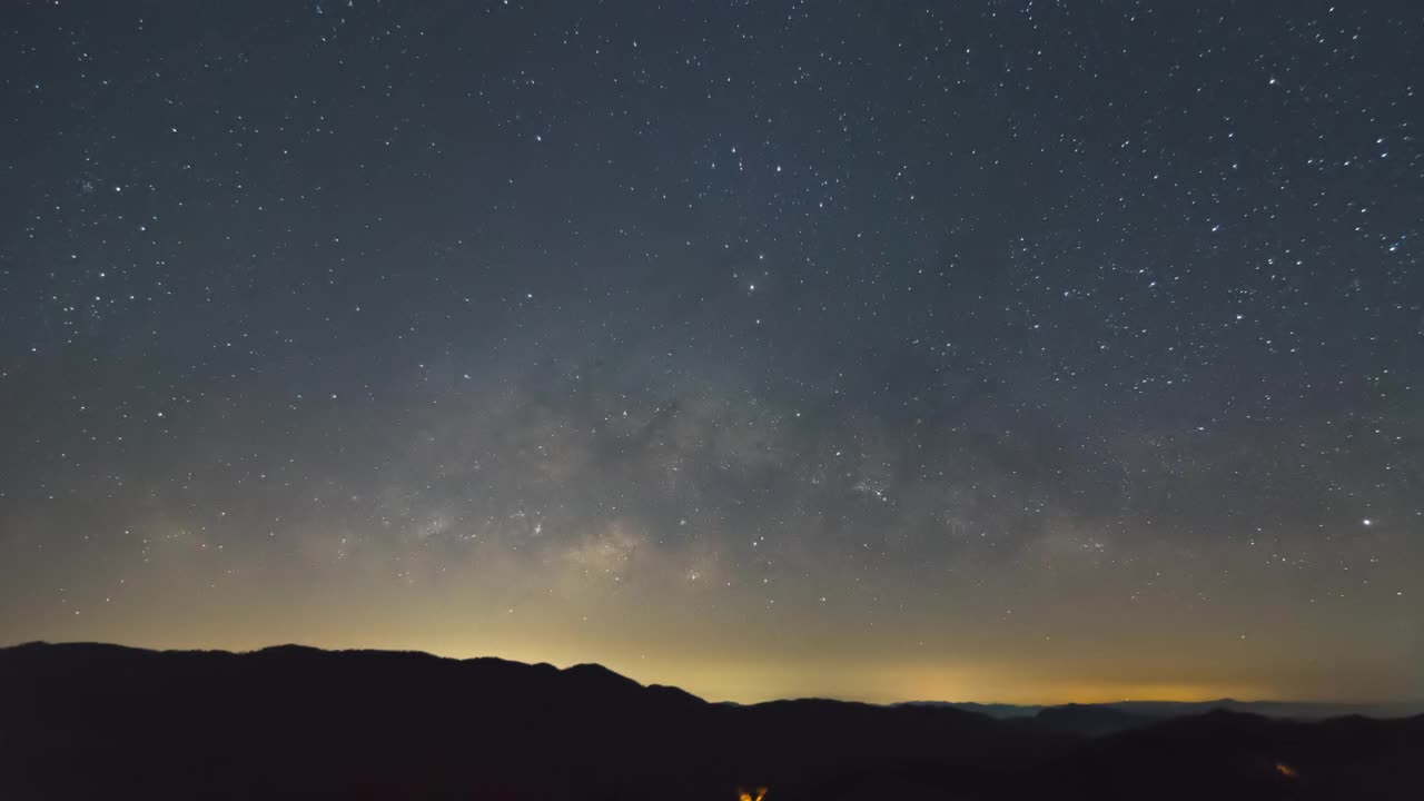 银河时间流逝。视频素材