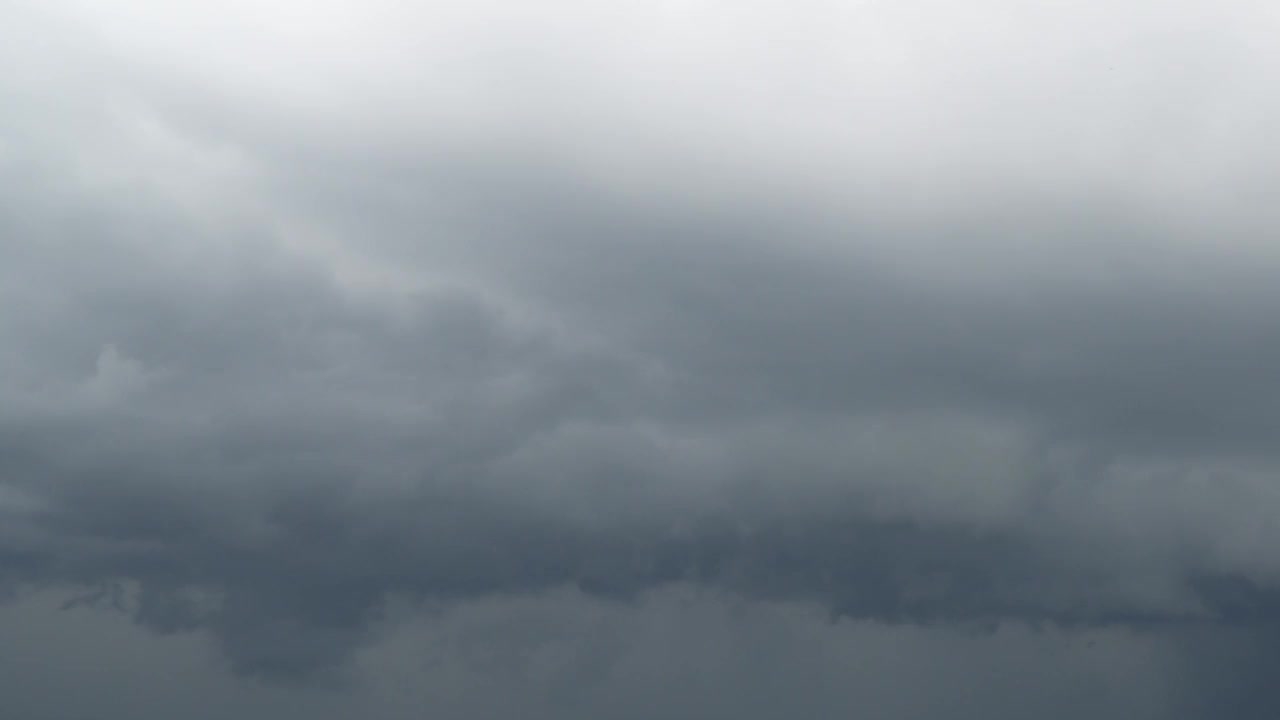 雷雨云的运动和形状的变化。视频素材