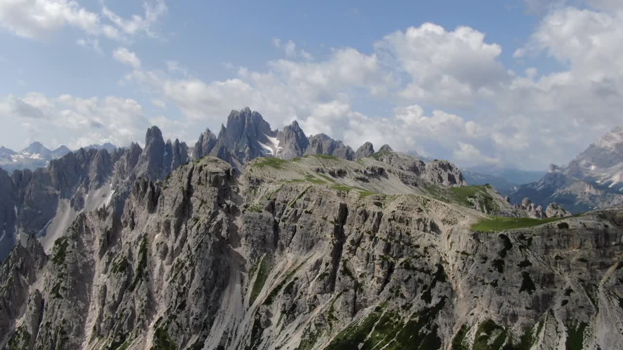 多洛米特山脉的山峰，意大利，欧洲视频素材