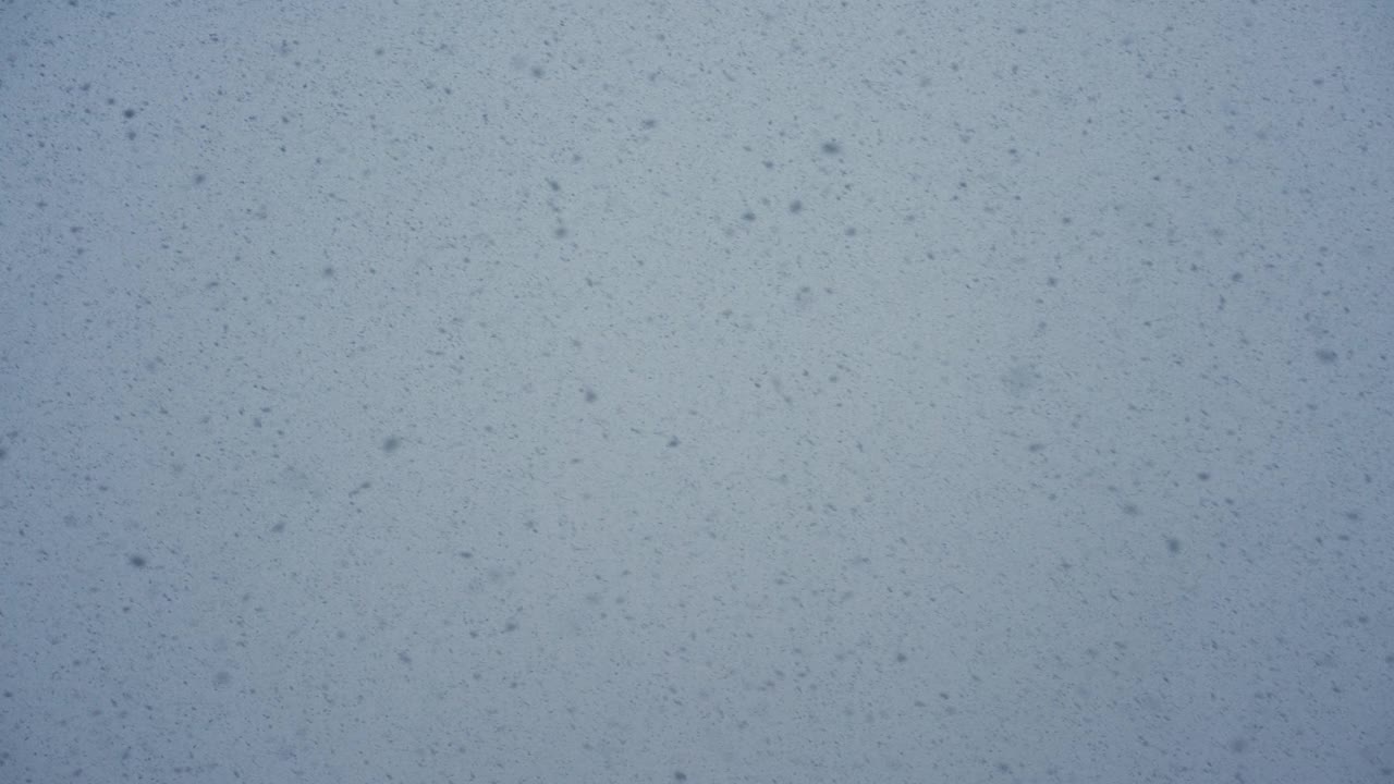 冬天的时间。雪下降外视频素材