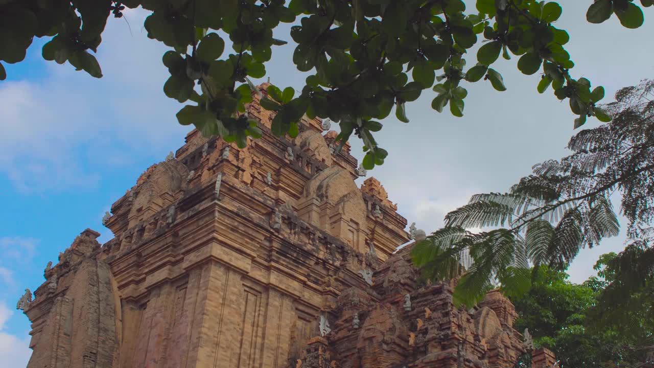 宝那加湛塔的Steadycam拍摄。亚洲旅游的概念视频素材