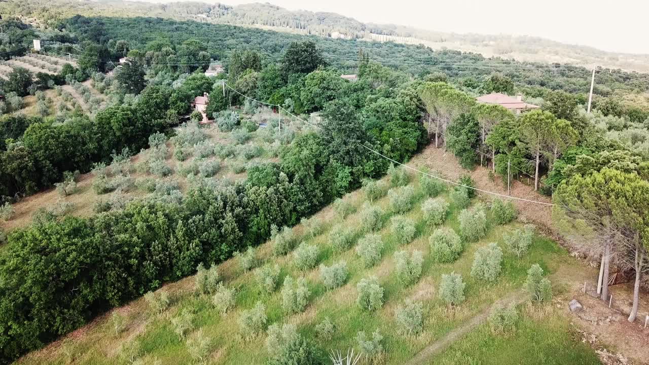 意大利乡村鸟瞰图视频素材