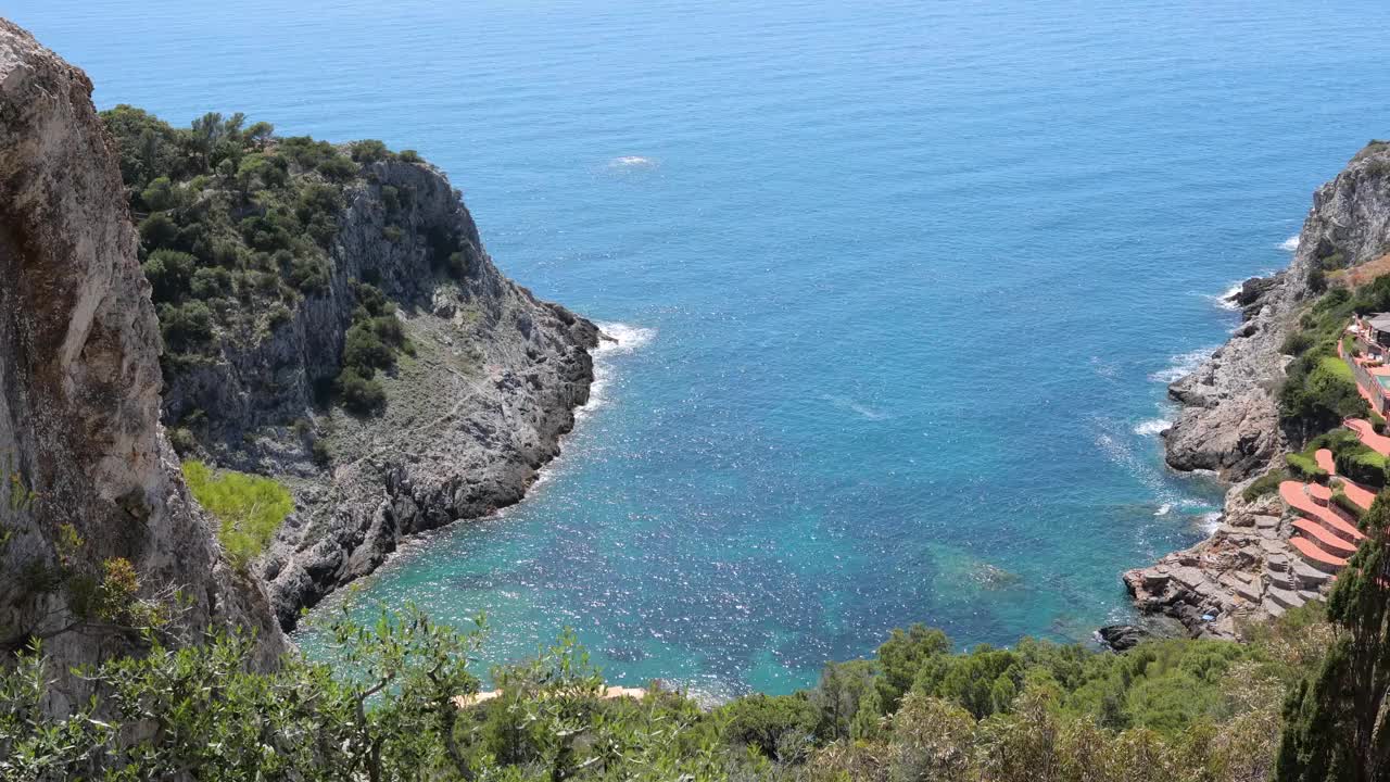 意大利宁静的海岸线视频素材