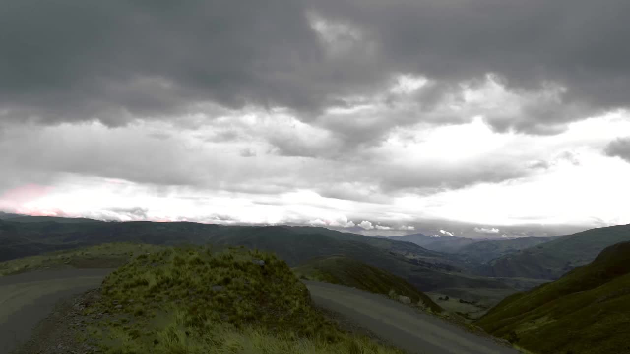 时光流逝山与云视频素材