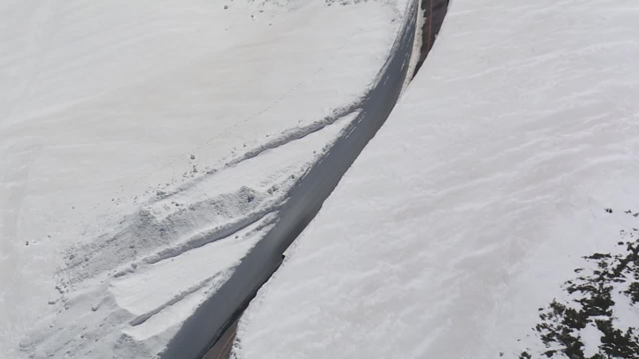 航空，立山Kurobe高山路线，富山，日本视频素材