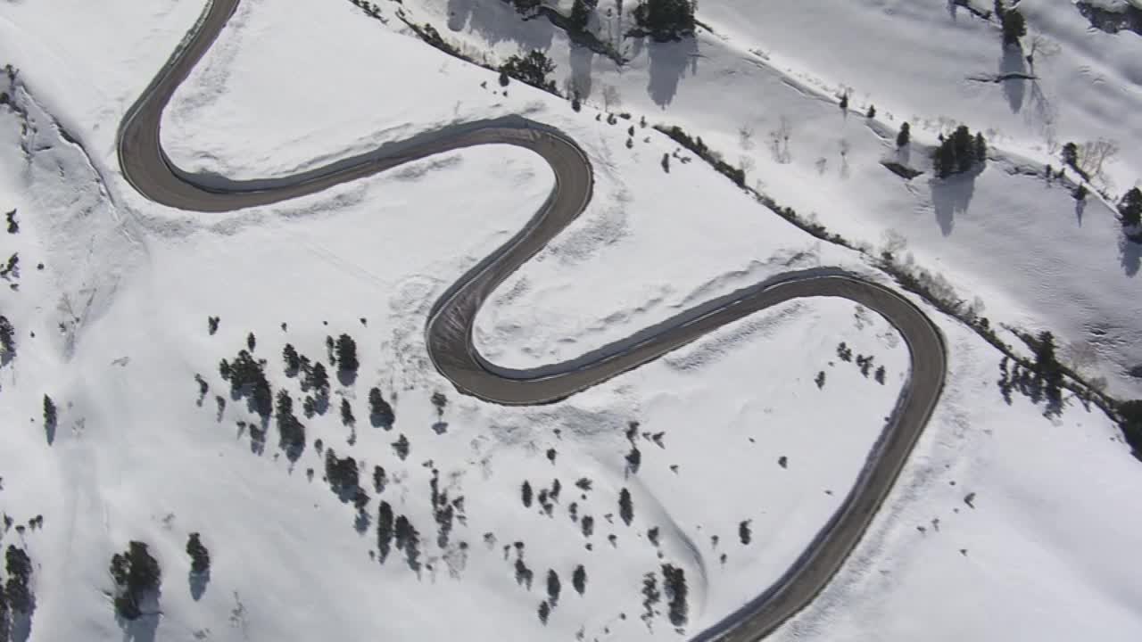 航空，立山Kurobe高山路线，富山，日本视频素材