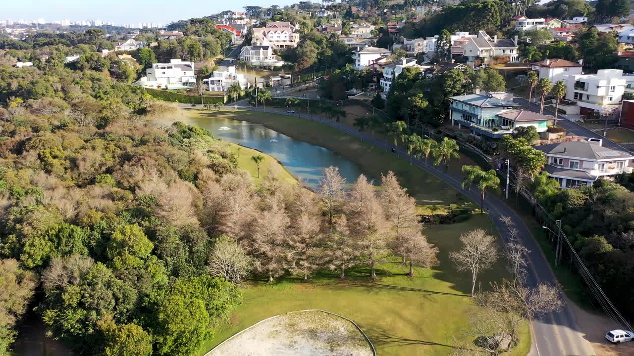 巴西库里提巴,巴拉那河。城市旅游地标全景景观。视频素材