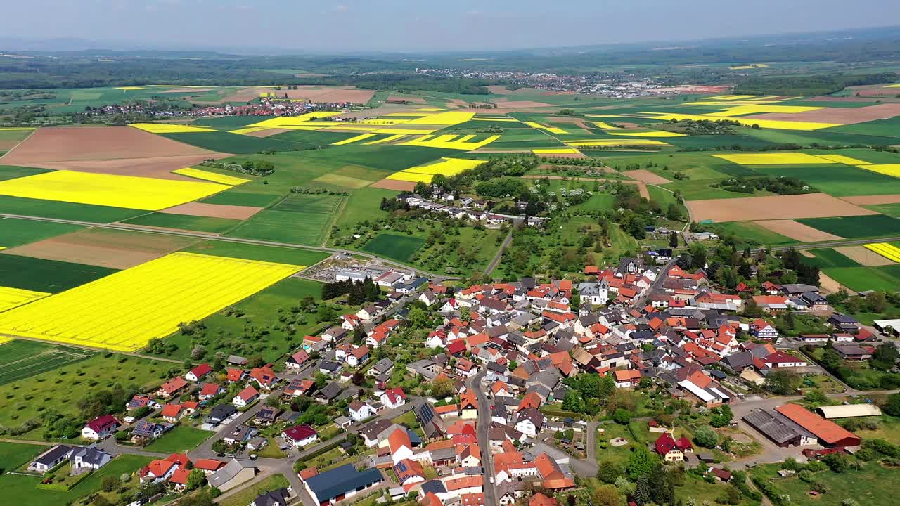 德国黑森市Lich / Münzenberg区的农田视频素材