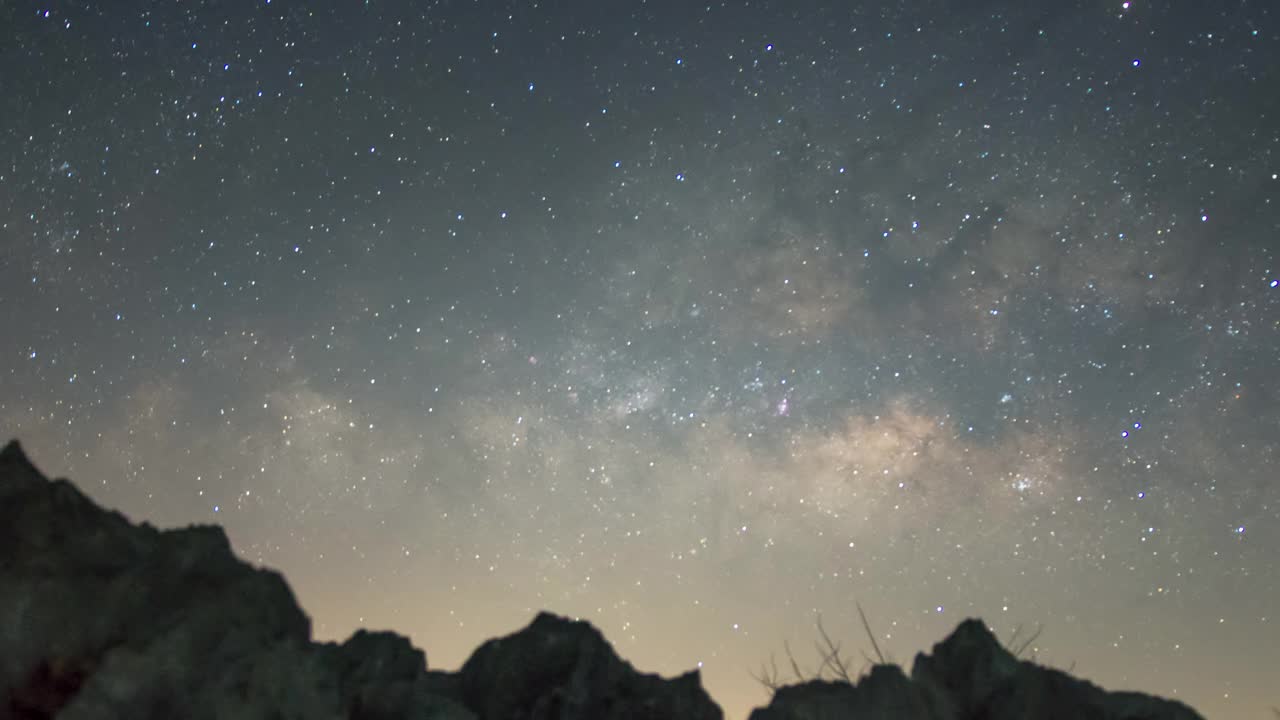 宇宙星系银河系时间流逝。视频素材