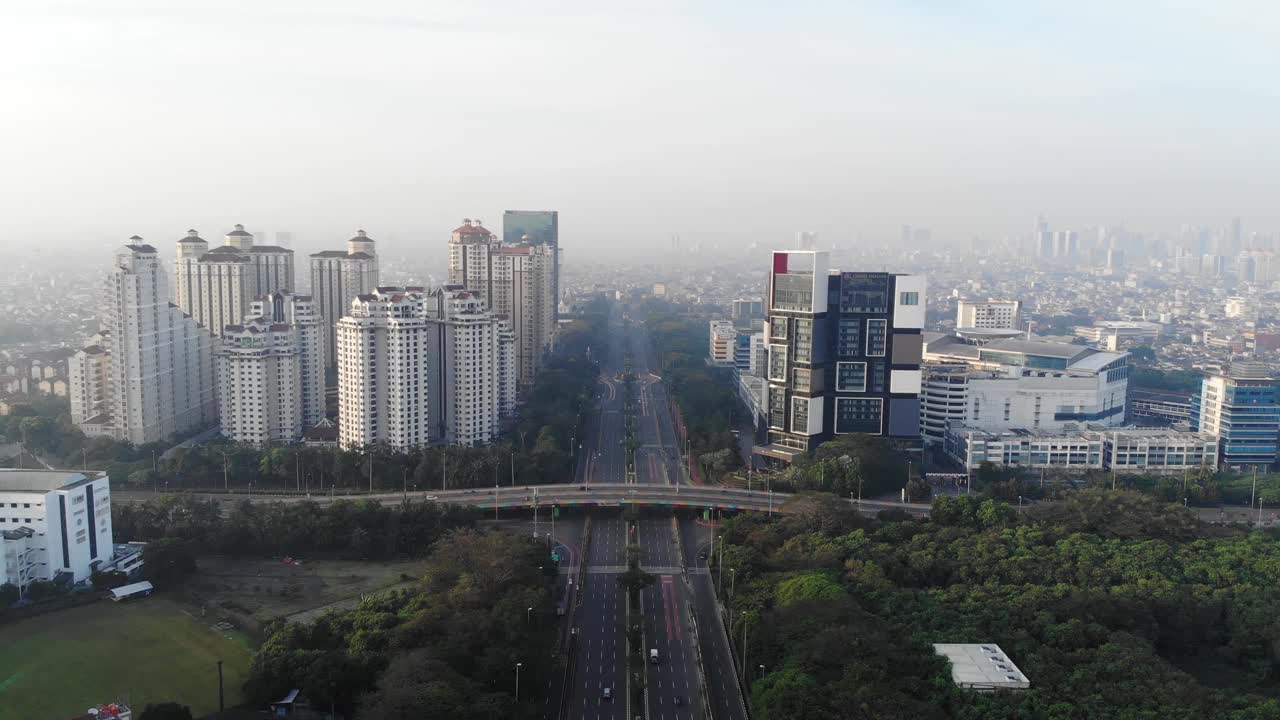 雅加达城市景观视频素材