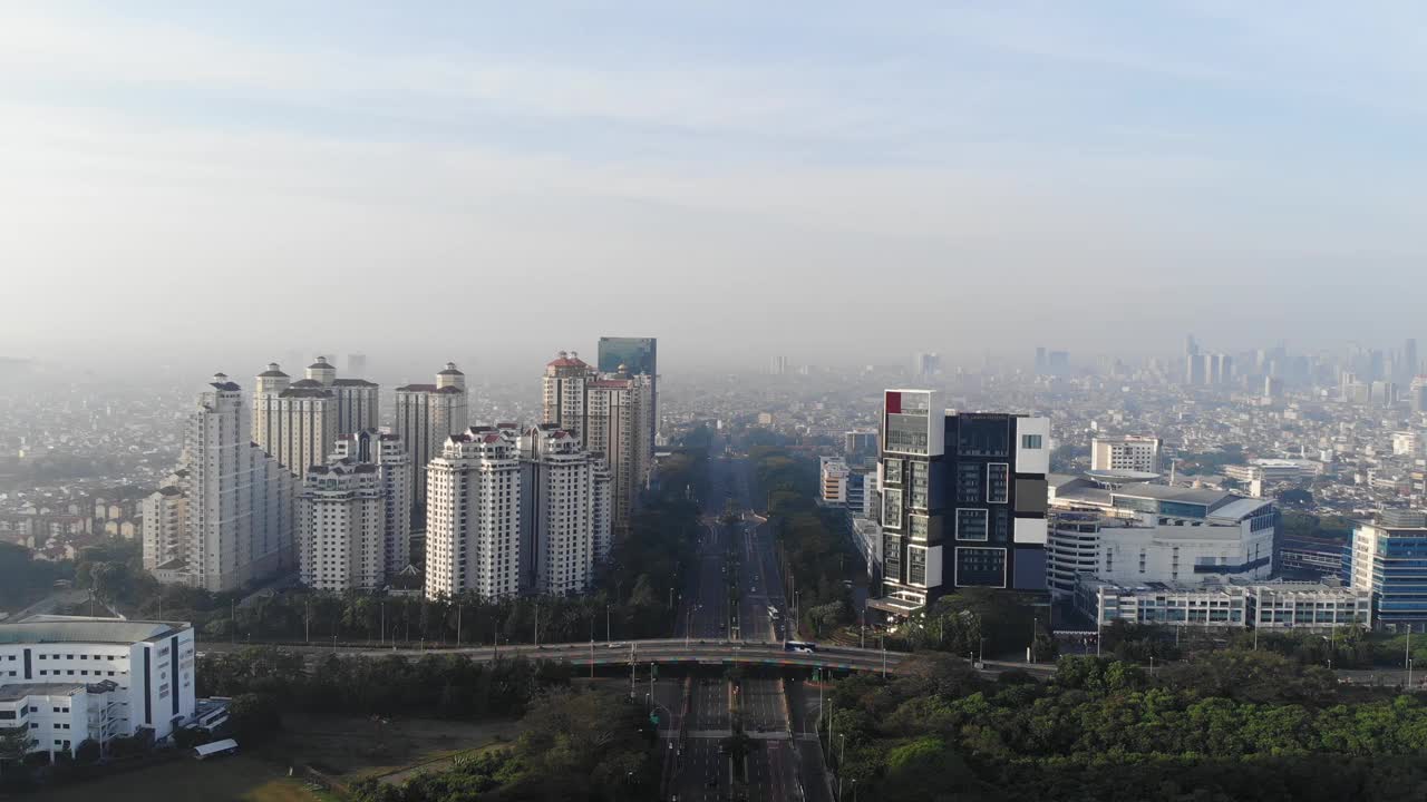 雅加达城市景观视频素材