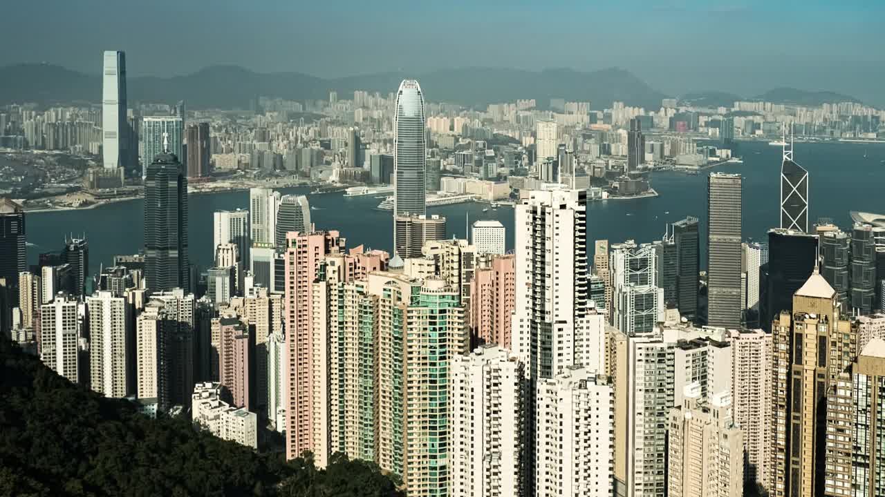 从太平山到香港摩天大楼令人惊叹的昼夜时光视频素材