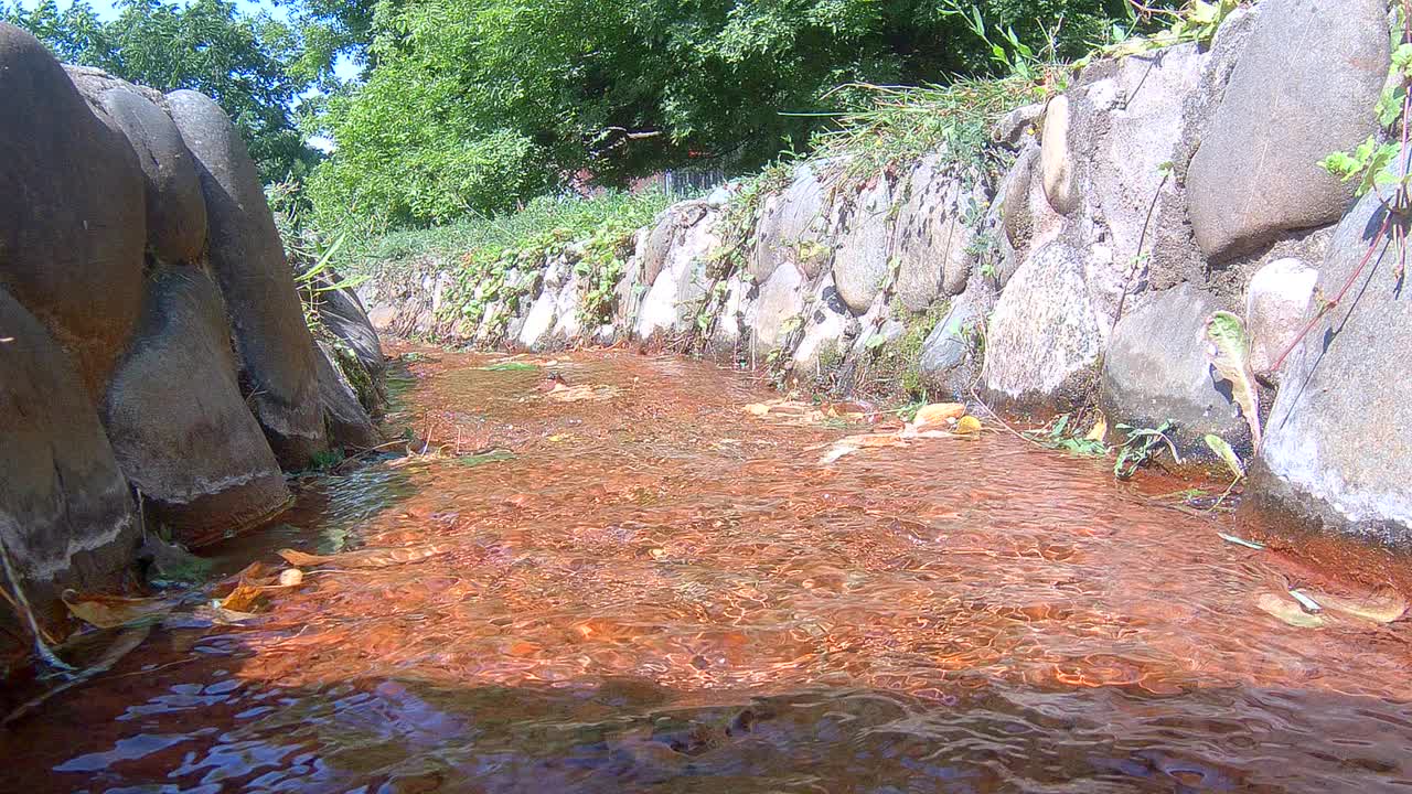 小溪中的水视频素材