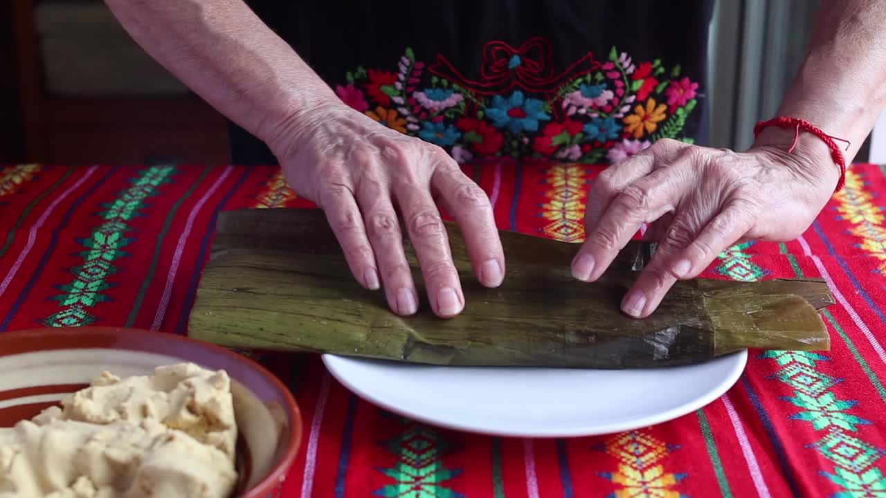 恰帕斯州玉米粉蒸肉视频素材