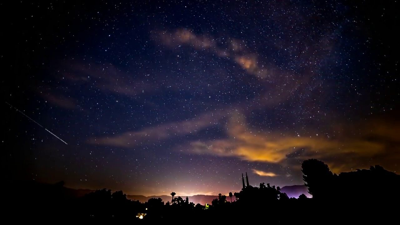 星夜的时间流逝视频素材