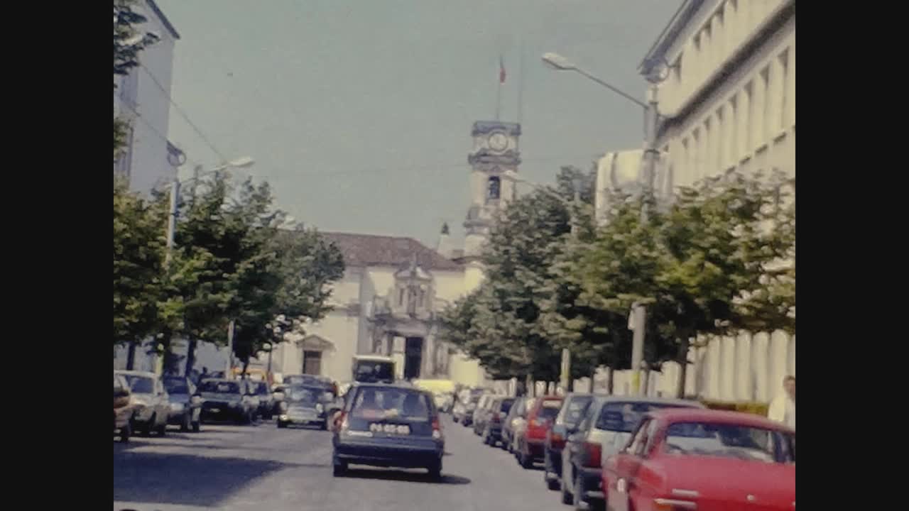 葡萄牙，1980年，科英布拉街景视频素材