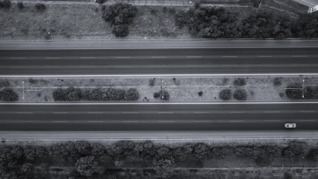 高速公路低流量视频素材