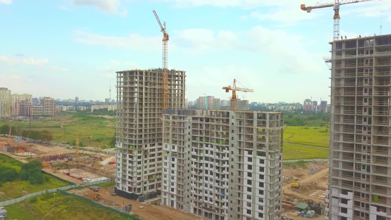 在建高层住宅视频素材