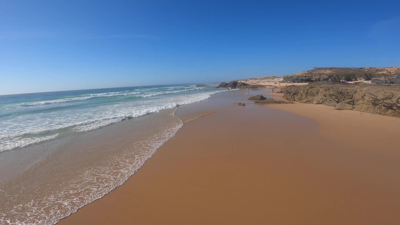 海滩-视频-日落-海-海洋-海岸线视频素材