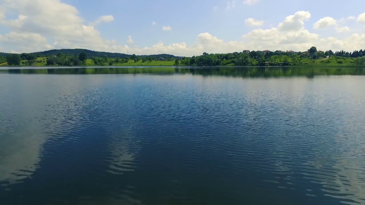 土耳其湖的美丽空中全景视频素材