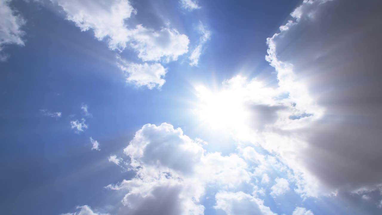 天空的阳光时间流逝视频素材