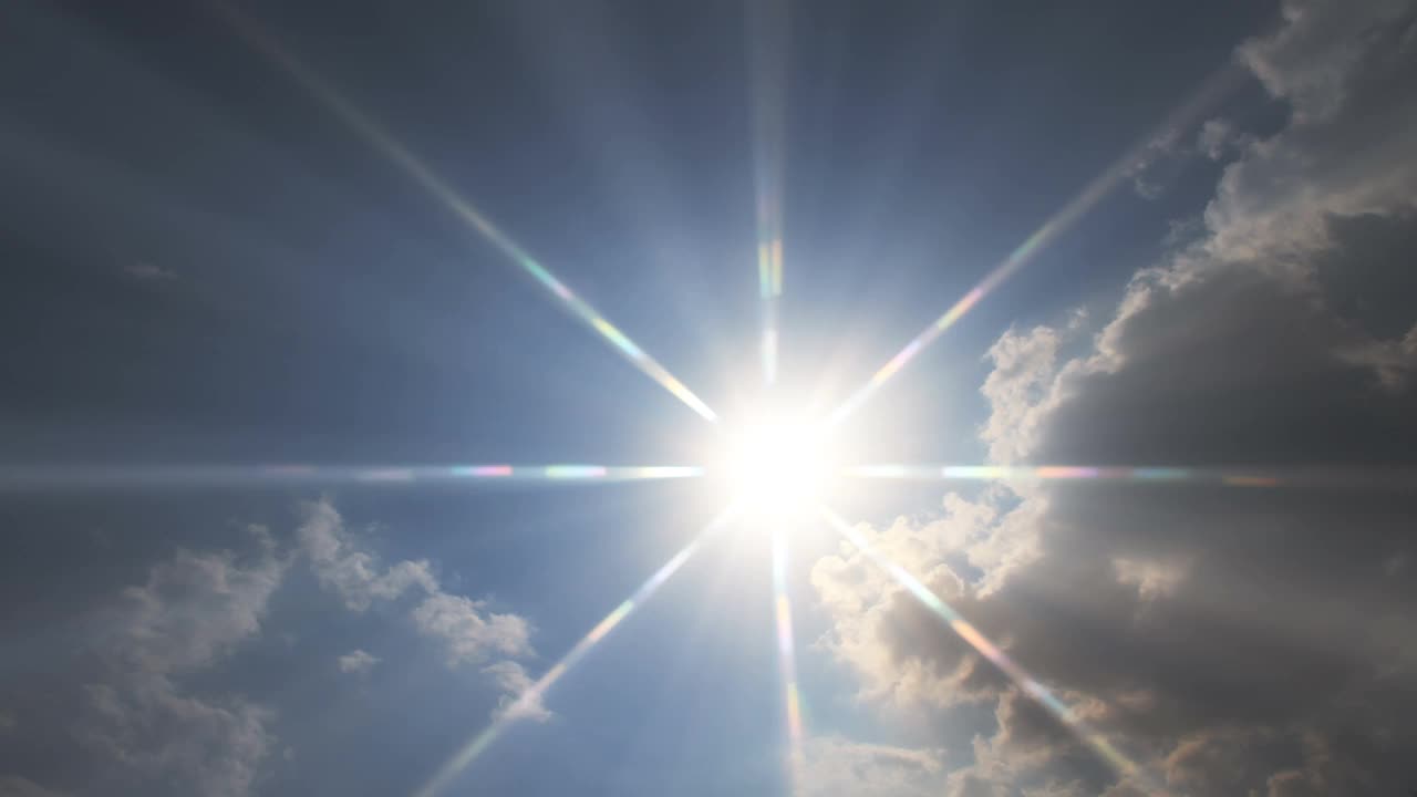 天空的阳光时间流逝视频素材