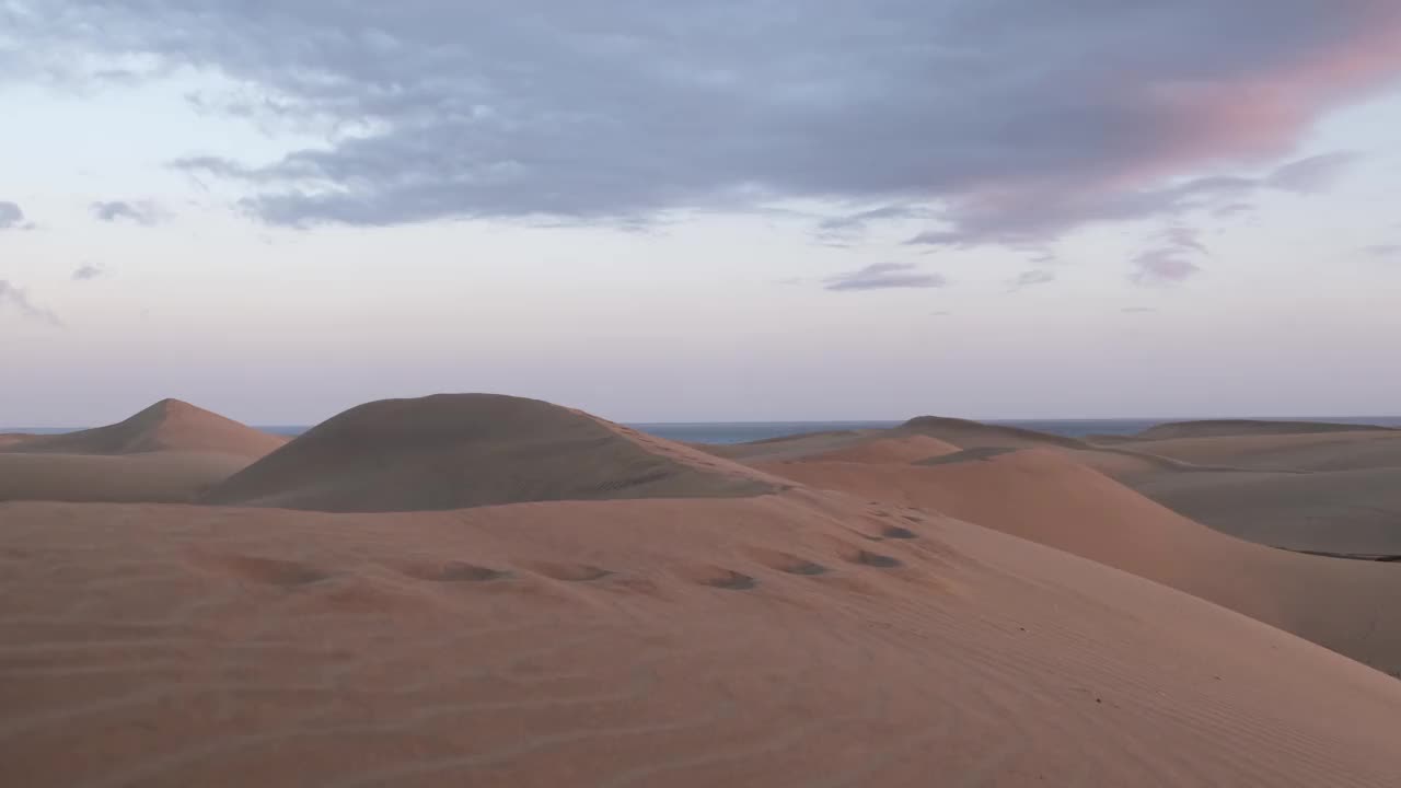 沙漠是一片贫瘠的土地，几乎没有降水，因此，生存条件对植物和动物很不利。植被的缺乏使未受保护的地面暴露在剥蚀过程中。关于视频素材