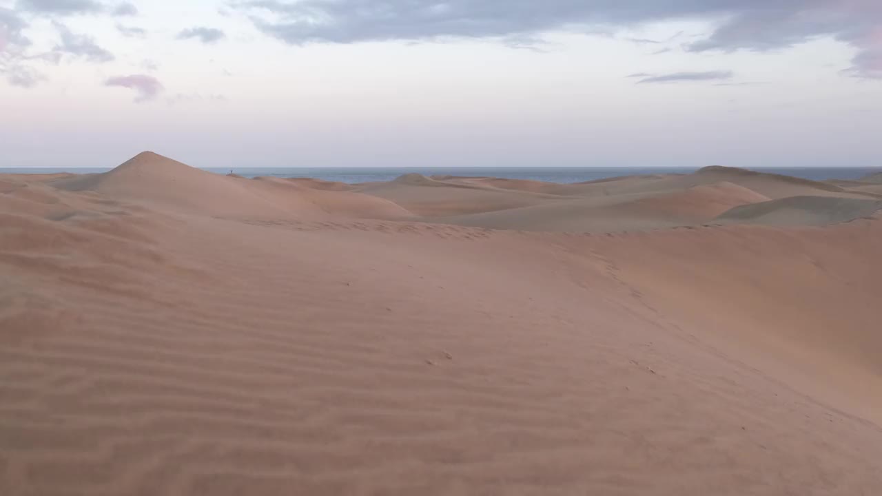 沙漠是一片贫瘠的土地，几乎没有降水，因此，生存条件对植物和动物很不利。植被的缺乏使未受保护的地面暴露在剥蚀过程中。关于视频素材