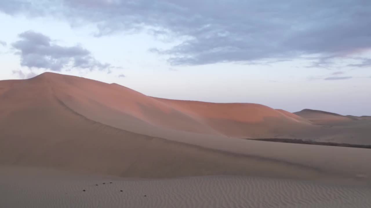 沙漠是一片贫瘠的土地，几乎没有降水，因此，生存条件对植物和动物很不利。植被的缺乏使未受保护的地面暴露在剥蚀过程中。关于视频素材