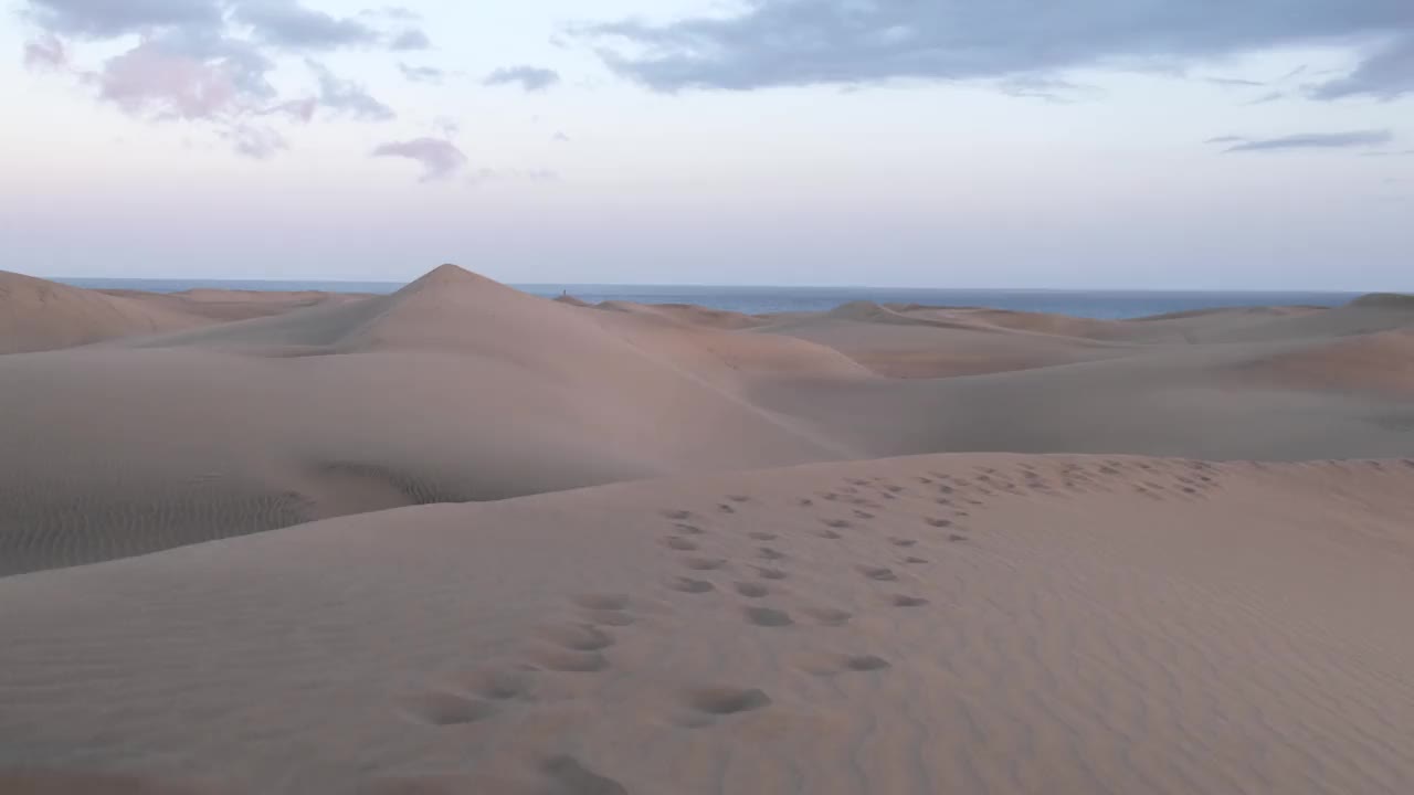 沙漠是一片贫瘠的土地，几乎没有降水，因此，生存条件对植物和动物很不利。植被的缺乏使未受保护的地面暴露在剥蚀过程中。关于视频素材