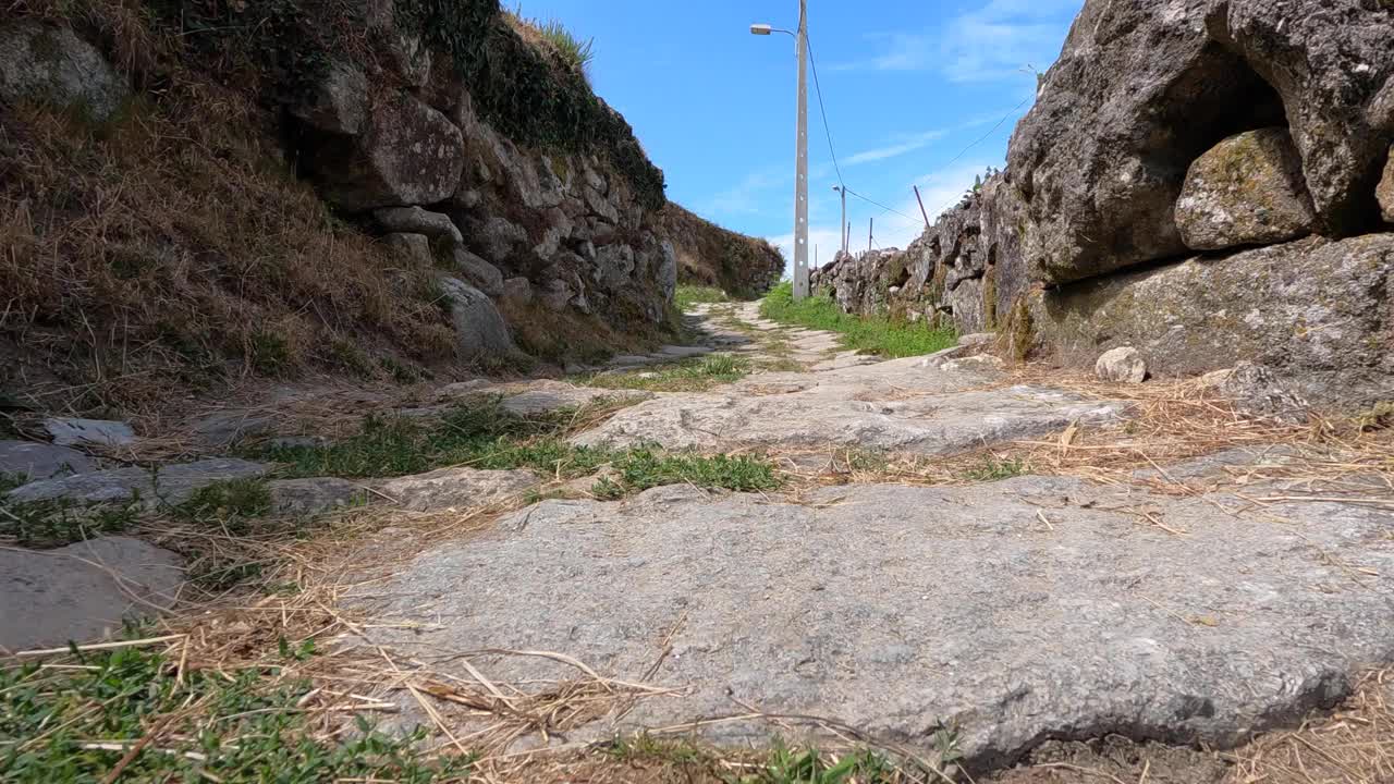 小路-乡村-石头-岩石-自然视频素材