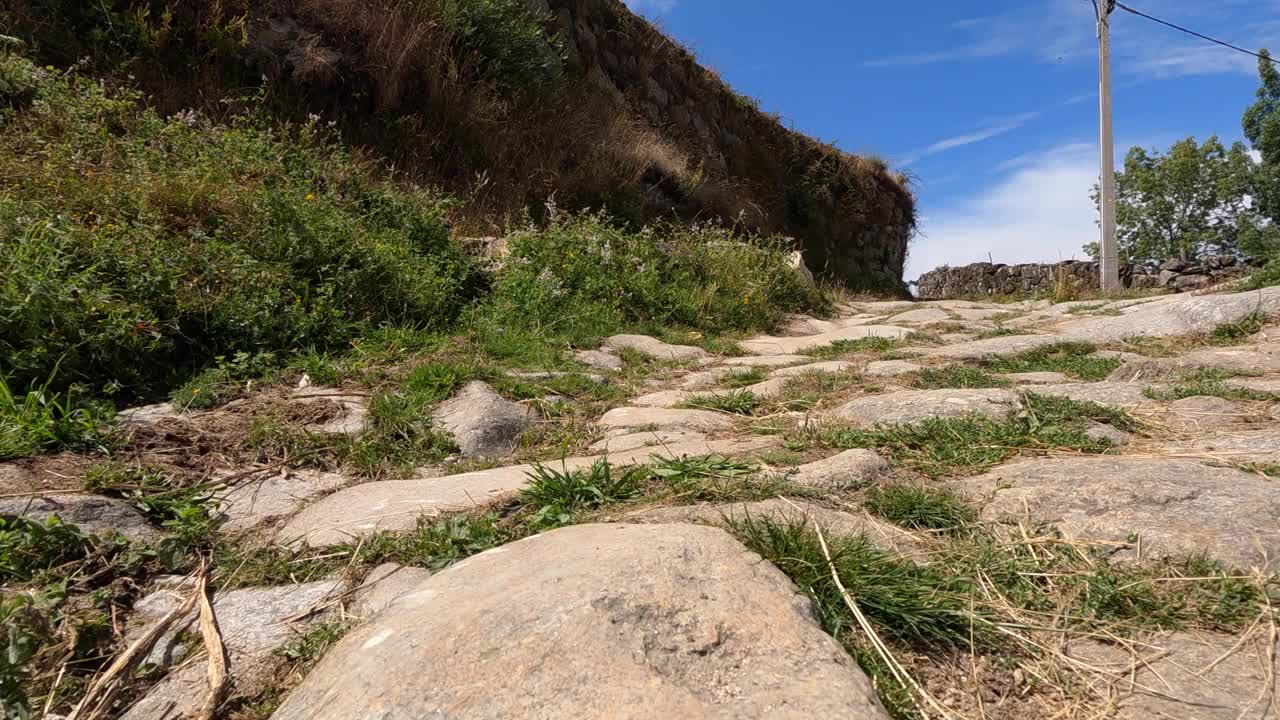 小路-乡村-石头-岩石-自然视频素材