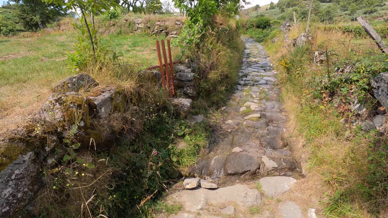 小路-乡村-石头-岩石-自然视频素材